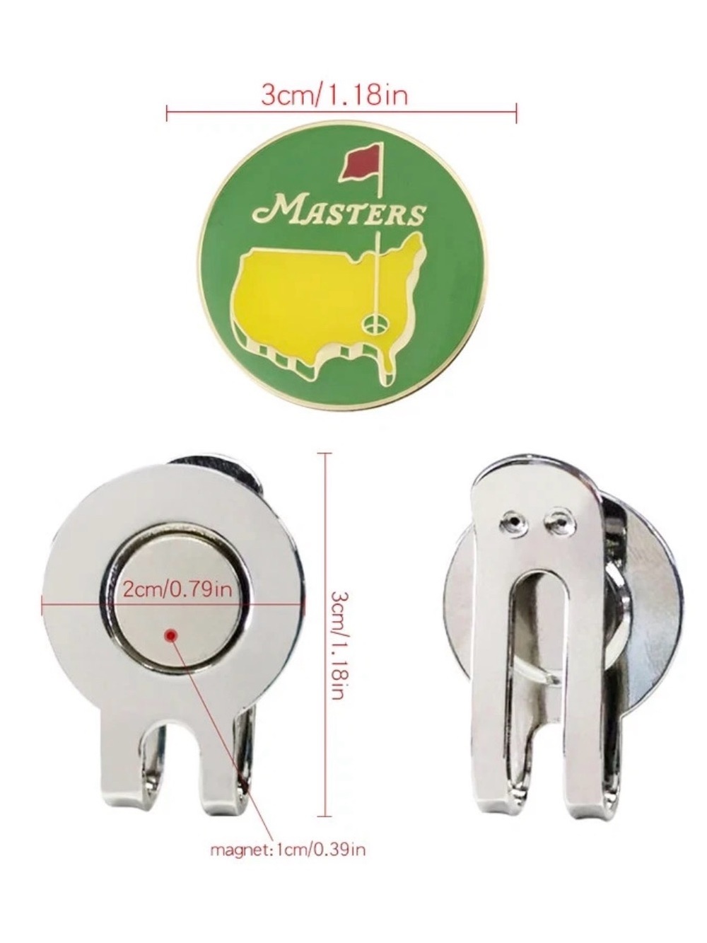 Masters Metal Golf Ball Marker ⛳️ - Picture 2 of 2